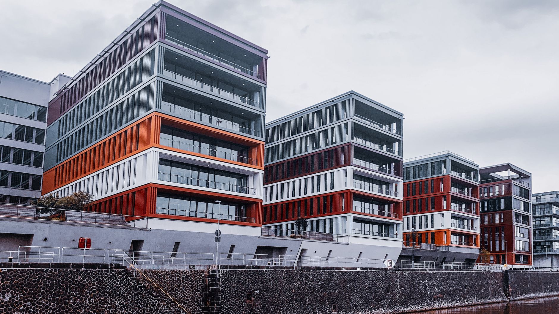 Contemporary waterfront residential complex